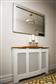 Classic Adj Radiator Cover 2Tone White&Oak Medium