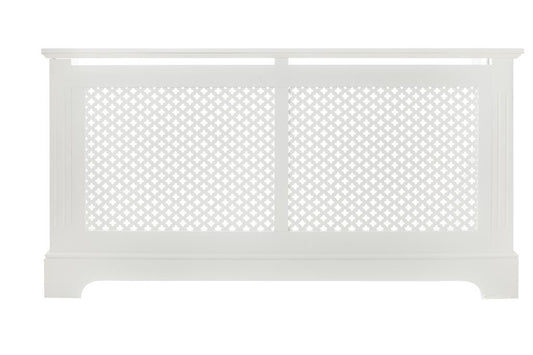 Georgian White Radiator Cover Large