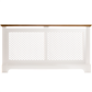 Georgian Radiator Cover 2 Tone White & Oak Large