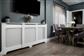 Classic Adjustable White Radiator Cover Large