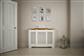Classic Adj Radiator Cover 2Tone White&Oak Medium