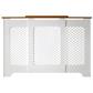 Classic Adj Radiator Cover 2 Tone White&Oak Large