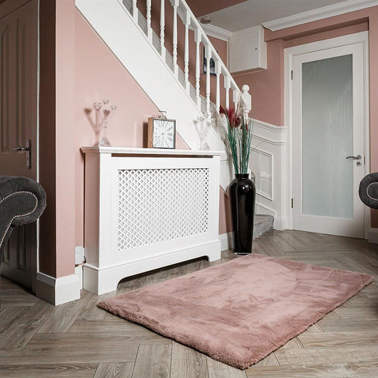 Georgian White Radiator Cover Medium