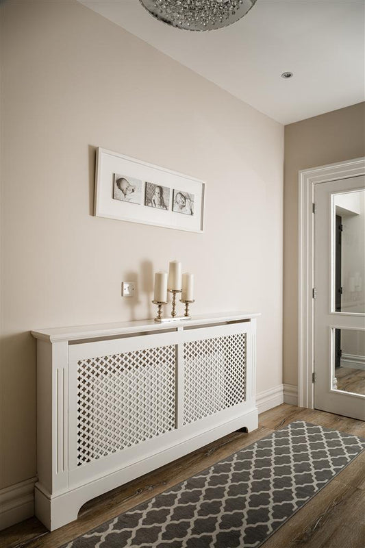 Georgian White Radiator Cover Large