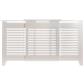 Contemporary Adjust Radiator Cover White Medium