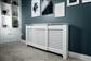 Contemporary Adjust Radiator Cover White Large